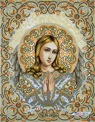 ЖС-3007 Святой Ангел Хранитель в жемчуге, набор для вышивки бисером иконы ЖС-3007 фото