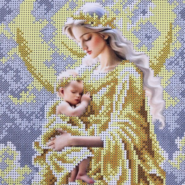 В677 Мадонна з немовлям, набір для вишивки бісером ікони В677 фото
