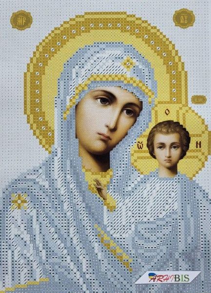 ТО041 Казанська Ікона Божої Матері, набір для вишивання бісером ікони ТО041 фото