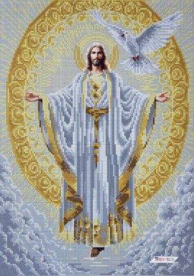 В729 Иисус, набор для вышивки бисером иконы В729 фото