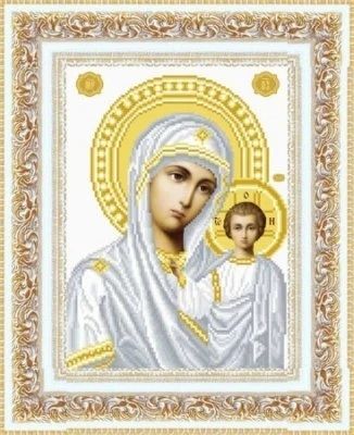 ТО049 Казанська Ікона Божої Матері, набір для вишивки бісером ікони ТО049 фото