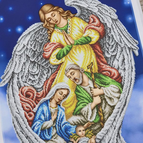 БСР-2142 Свята родина з янголом, набір для вишивки бісером ікони БСР-2142 фото