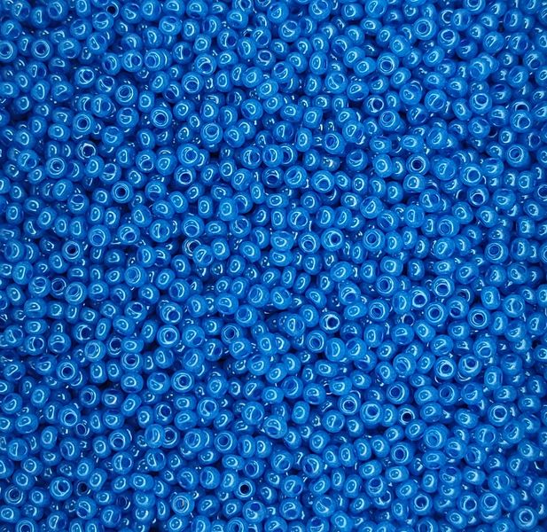 17136 чеський бісер Preciosa 10 грам алебастровий синій Б/50/0251 фото