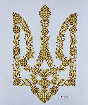БС-3384 Герб (золото), набір для вишивання бісером картини БС-3384 фото