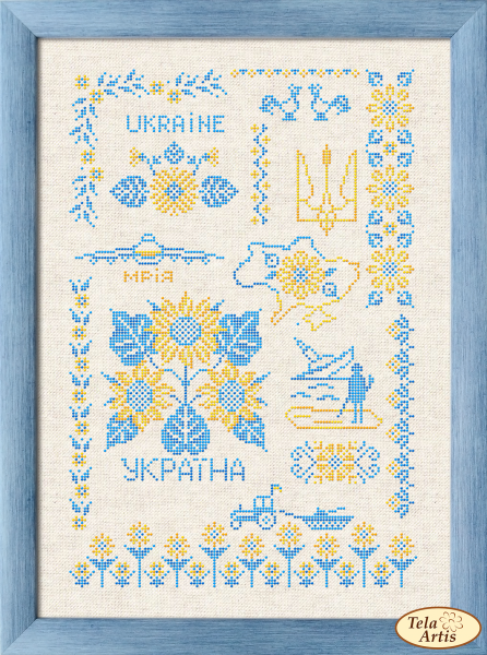 X-001/3 Моя Україна, набір для вишивання хрестиком (біла канва 14 к) ТА-X-001/3 фото
