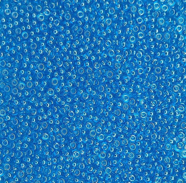 66030 чеський бісер Preciosa 10 грам прозорий глянцевий блакитний темний Б/50/0668 фото