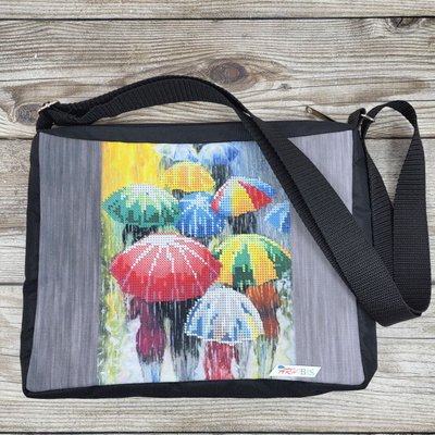СМО8 Цветные зонтики, набор для вышивания сумки бисером СМО8 фото