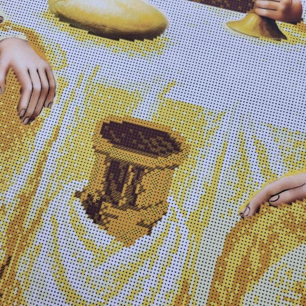 4502 Тайна вечеря золото 75х110 см, набір для вишивки бісером ікони 4502 фото