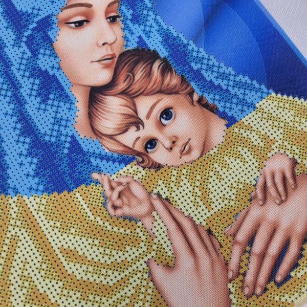 АВ489 Украинская мадонна с младенцем, набор для вышивки бисером картини АВ489 фото