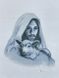 ТО147 Ісус з ягням (чорно-біла), набір для вишивки бісером ікони ТО147 фото 1