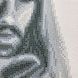 ТО147 Ісус з ягням (чорно-біла), набір для вишивки бісером ікони ТО147 фото 4