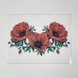 A5 Т-004 Poppies (14*18 cm), bead embroidery kit on an iron-on transfer
