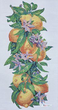 ТК-097 Juicy Lemons (24*45 cm), bead embroidery pattern of the picture