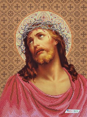 ІТВ Ісус у терновому вінку, набір для вишивки бісером ікони ІТВ фото