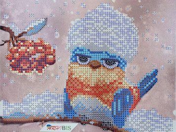 TD-037 Fussy Bullfinch (13*17 cm), bead embroidery pattern of the picture