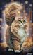 Т-1342 Мечтательный кот, набор для вышивки бисером картины Т-1342 фото 1