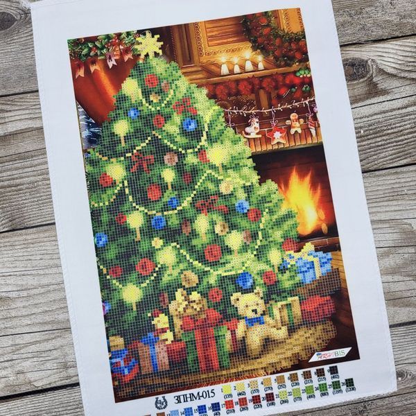ЗПНМ-015 Різдвяна ялинка (20*30 см), схема для вишивки бісером картини схема-зп-ЗПНМ-015 фото
