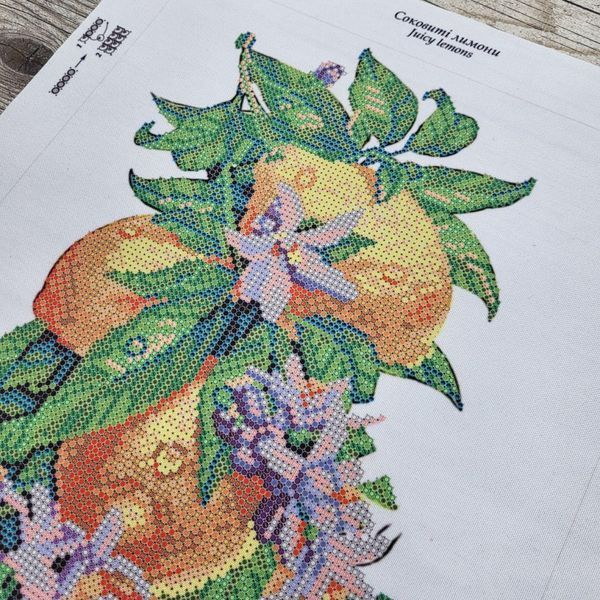 ТК-097 Juicy Lemons (24*45 cm), bead embroidery pattern of the picture