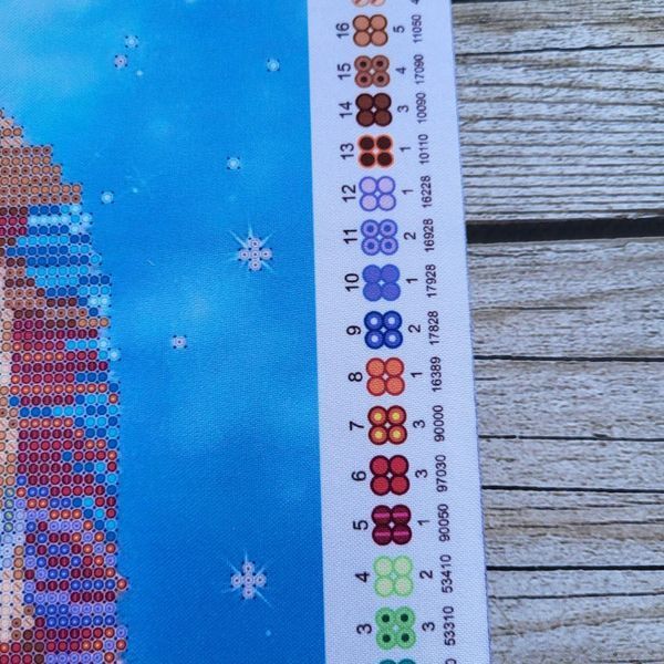 TA-212 Rainbow Giraffe (24*32 cm), bead embroidery kit of the picture