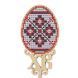 Topper_203 Easter Topper, bead embroidery kit on wood