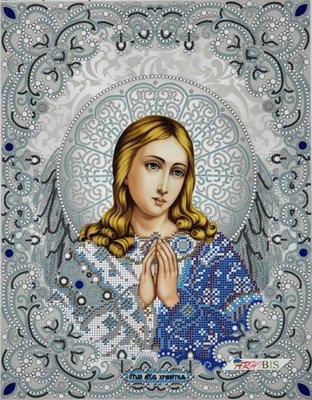 ЖС-3008 Святой Ангел Хранитель в жемчуге, набор для вышивки бисером иконы ЖС-3008 фото