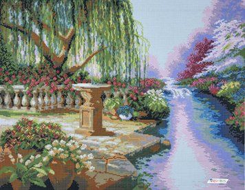 ТП009 Landscape Shore of Dreams (67*47 cm), bead embroidery kit for the picture