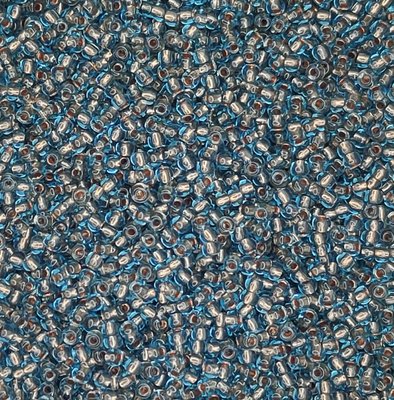 69000 чешский бисер Preciosa 10 грамм огонек голубой темный с медной серединкой Б/50/0695 фото