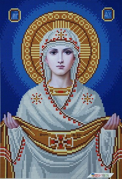 А4-И-376 Покрови Пресвятої Богородиці, схема для вишивання бісером ікони схема-ак-А4-И-376 фото