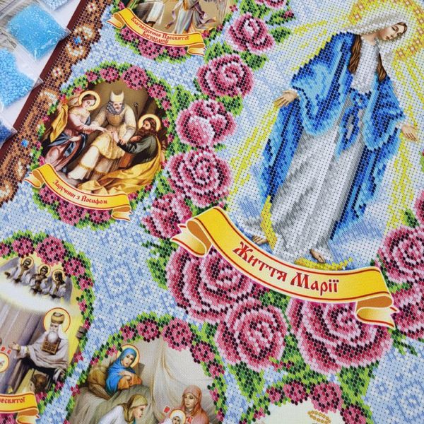 БСР 2124 Жизнь Марии, набор для вышивки бисером иконы БСР 2124 фото