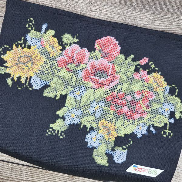 КОС124 Квітуча Україна (25*20*4 см), набір для вишивання косметички бісером КОС124 фото