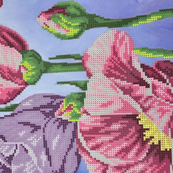 А789 Еустома (30*42 см), набір для вишивки бісером картини з квітами А789 фото