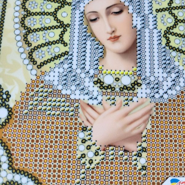 ЖС-5019 Богородиця Розчулення у перлах, набір для вишивки бісером ікони ЖС-5019 фото