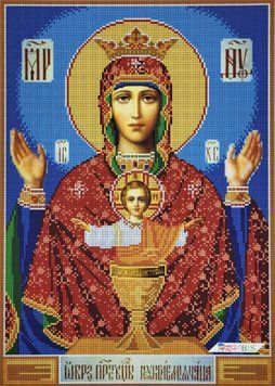 А3-И-549 The Inexhaustible Cup (29,7*42 cm), bead embroidery pattern of the icon