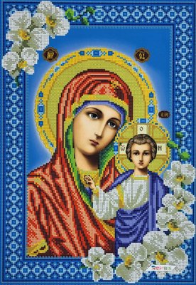 А676 Божа Матір Казанська, набір для вишивки бісером ікони А676 фото