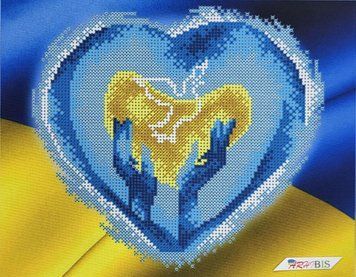 B218 Dove of Peace (20*25 cm), bead embroidery kit of the picture