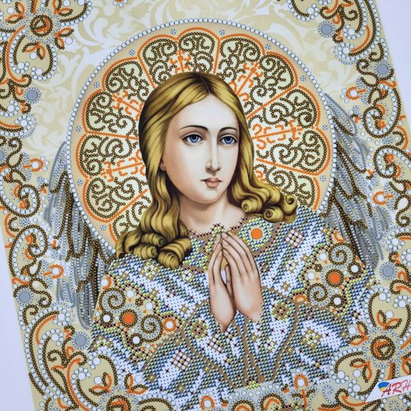 ЖС-3007 Святий Ангел Охоронець у перлах, набір для вишивання бісером ікони ЖС-3007 фото