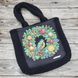 Шоппер_802 Winter Tit on a Wreath (43*30*10 cm), bead embroidery kit of a tote bag