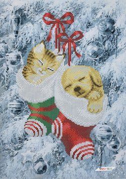 ТТ019 New Year Miracle (28*40 cm), bead embroidery pattern of the picture