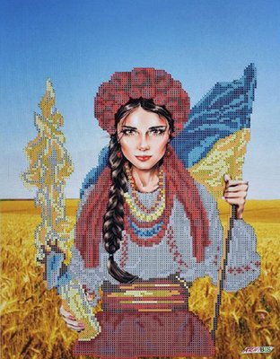 3621 Українка на своїй землі, набір для вишивання бісером картини 3621 фото