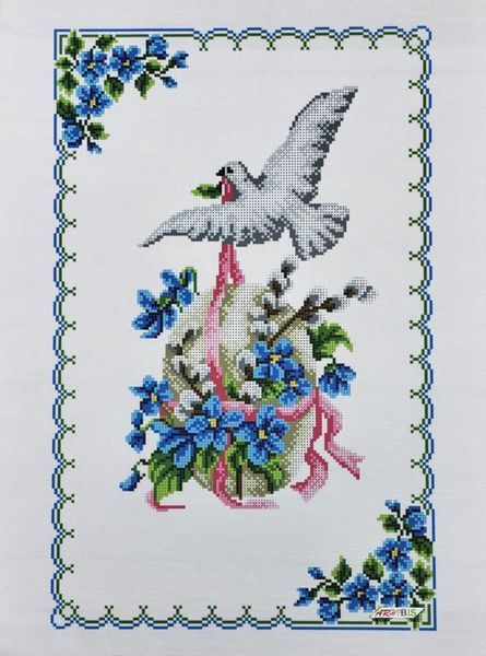9043 Easter towel (53*37 cm), bead embroidery kit