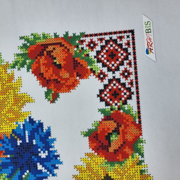 9206 Easter Towel with Paska and Flowers (37*53 cm), bead embroidery kit