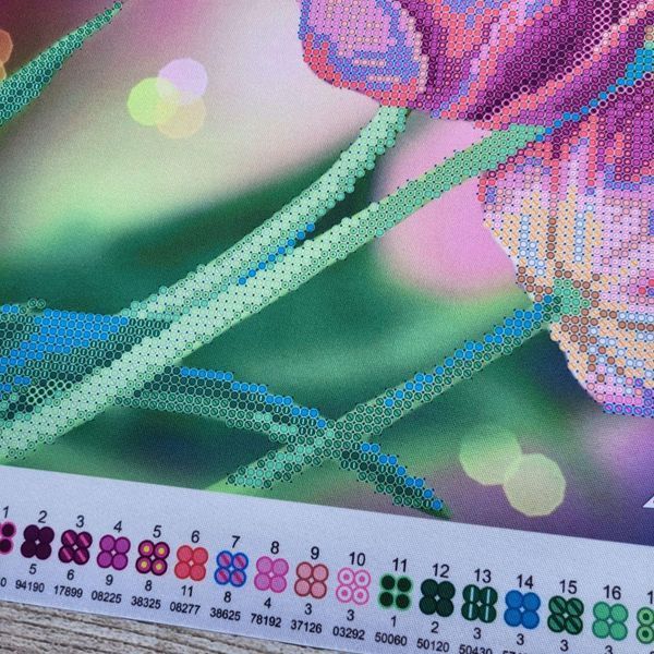 ТА-304 Caravelle Tulips (24*32 cm), bead embroidery kit of the picture
