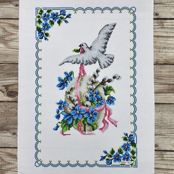9043 Easter towel (53*37 cm), bead embroidery kit