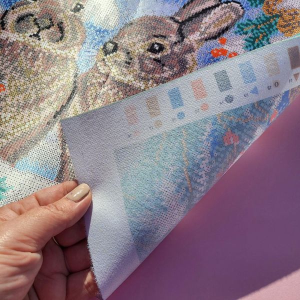 НИК-1473 Зимние крольчата, набор для вышивки бисером картины НИК-1473 фото