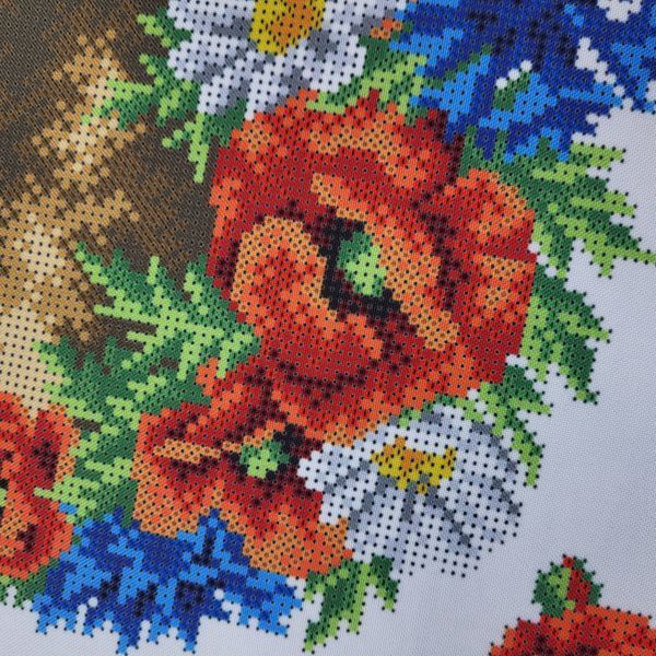9206 Easter Towel with Paska and Flowers (37*53 cm), bead embroidery kit
