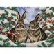 НИК-1473 Зимові кроленята, набір для вишивання бісером картини НИК-1473 фото 1