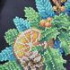 Шоппер_801 Bird on a Wreath (43*30*10 cm), bead embroidery kit of a winter tote bag