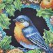 Шоппер_801 Bird on a Wreath (43*30*10 cm), bead embroidery kit of a winter tote bag