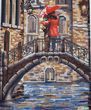 1551 Lovers on the Bridge A3, bead embroidery kit of the picture