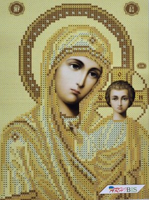 ТО063 Казанская Икона Божей Матери, набор для вышивки бисером иконы ТО063 фото